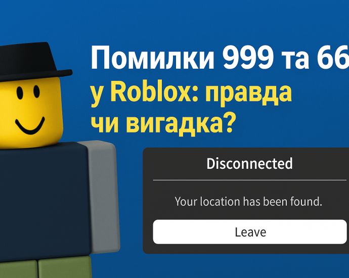 Помилки 999 та 666 у Roblox: правда чи вигадка?